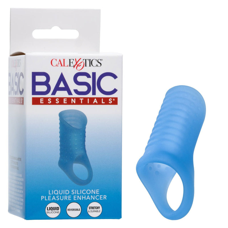 CalExotics Basic Essentials Liquid Silicone Pleasure Enhance - Blue