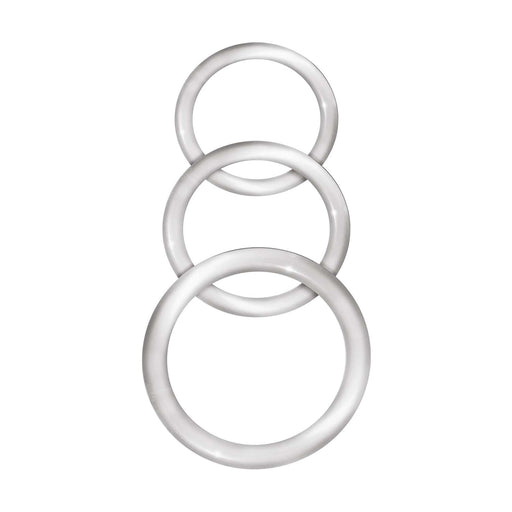 "Enhancer Silicone Cockrings - Clear NW3057"