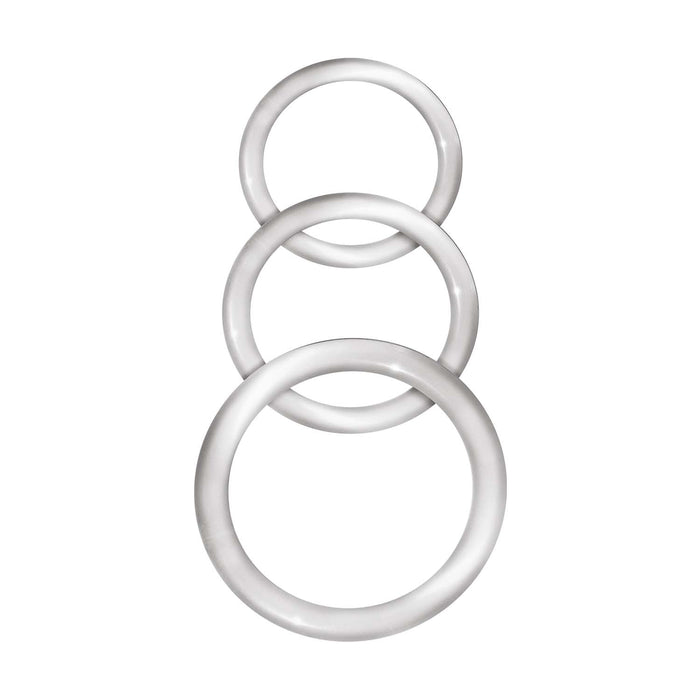 "Enhancer Silicone Cockrings - Clear NW3057"