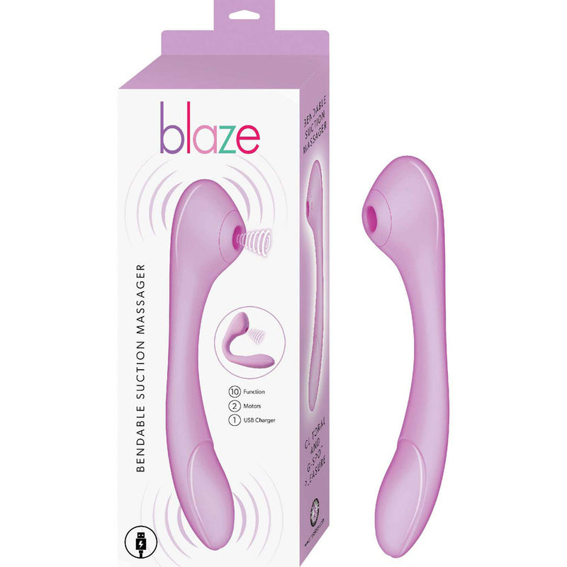Nasstoys Blaze Bendable Suction Massager - Lavender