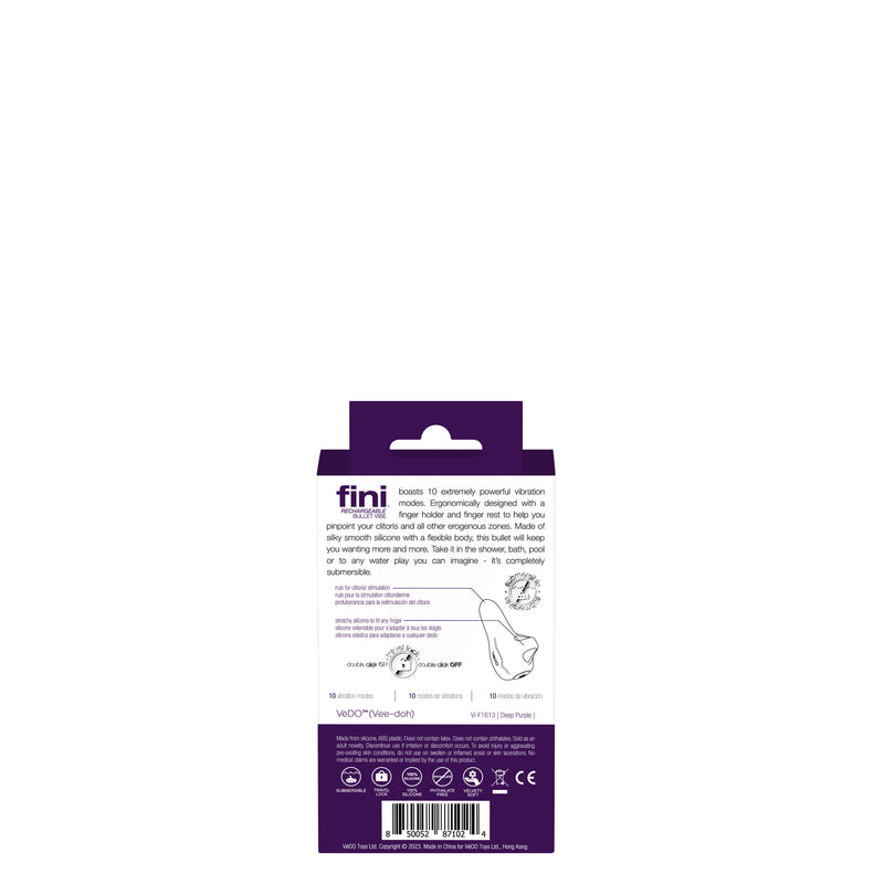 VeDO Fini Rechargeable Bullet Vibe - Purple