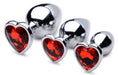 "Red Heart Gem Anal Plug Set BTYS-AG694"