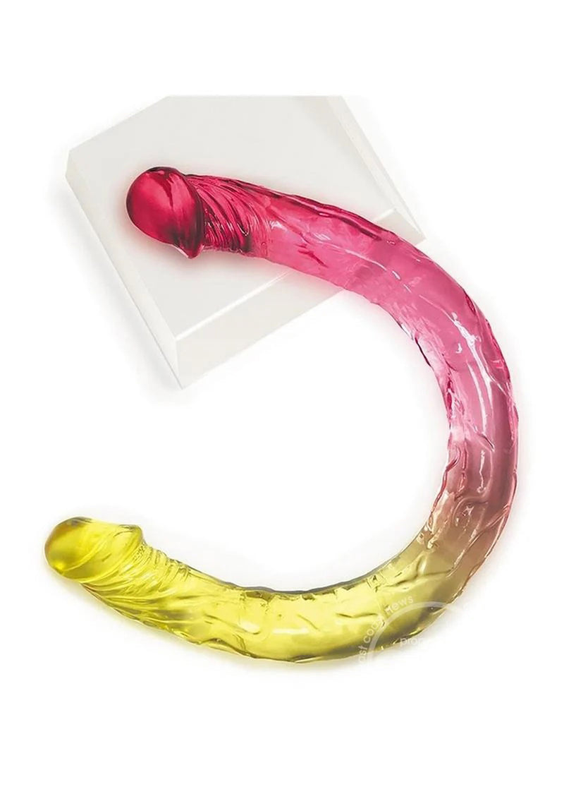 Icon Brands Shades - 17 Inch Double Dong - Pink and Yellow
