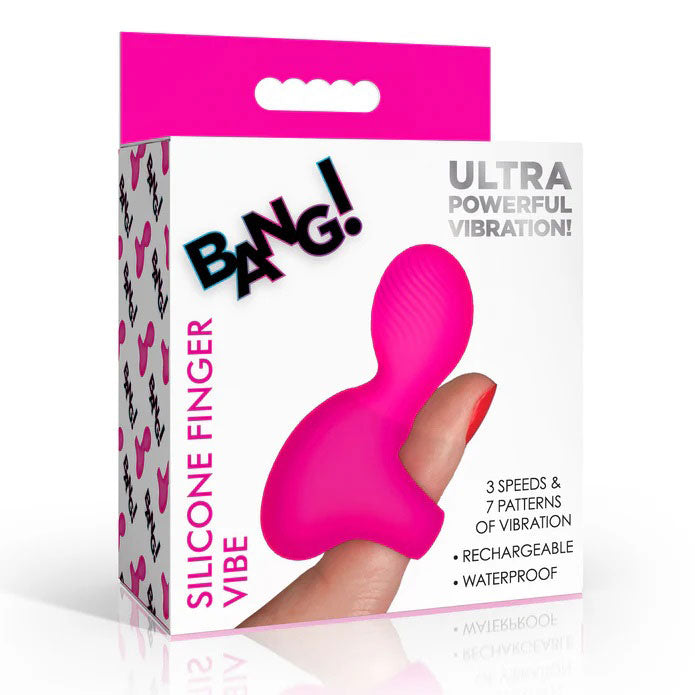 XR Brands Silicone Finger Vibe - Pink