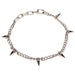 "Punk Spiked Necklace Silver MS-AG972"