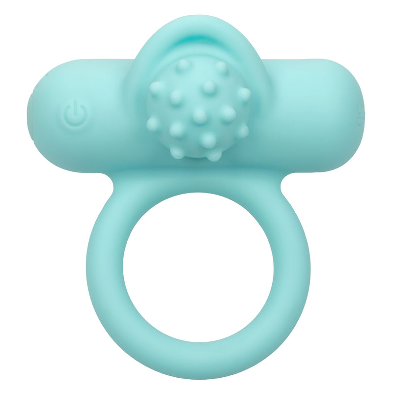 CalExotics Silicone Rechargeable Nubby Lover's Delight - Blue