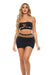 "Net Worth 2pc Bandeau Set - One Size - Black PKL-23117BLKOS"