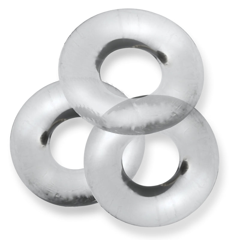 Oxballs Fat Willy 3-Pack Jumbo C-Rings - Clear