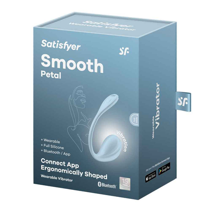 Satisfyer Smooth Petal Connect App - Light Blue
