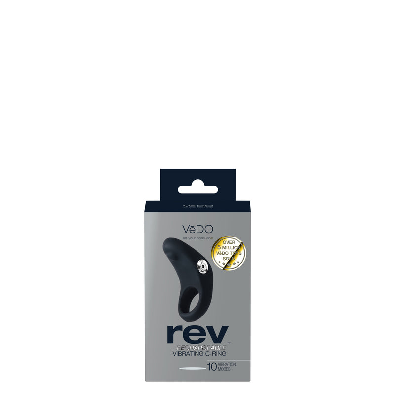 VeDO Rev Rechargeable Vibrating C-Ring - Black