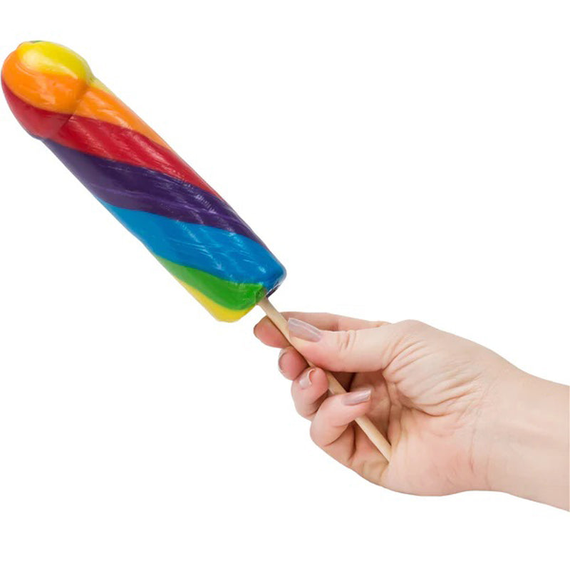 Hott Products Jumbo Rainbow Cock Pops 6 Piece Display
