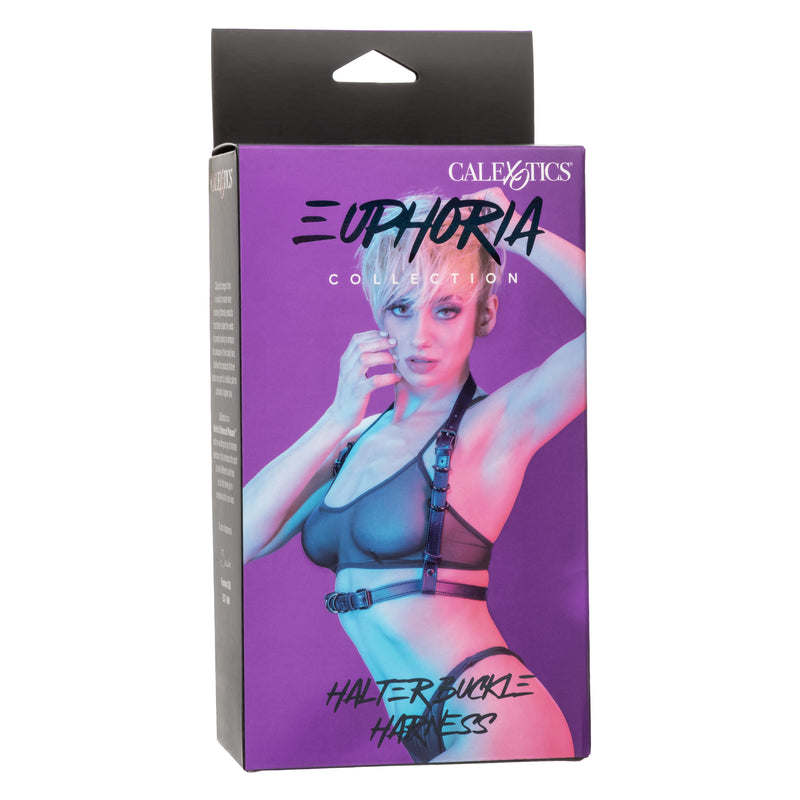 CalExotics Euphoria Collection Halter Buckle Harness - Black