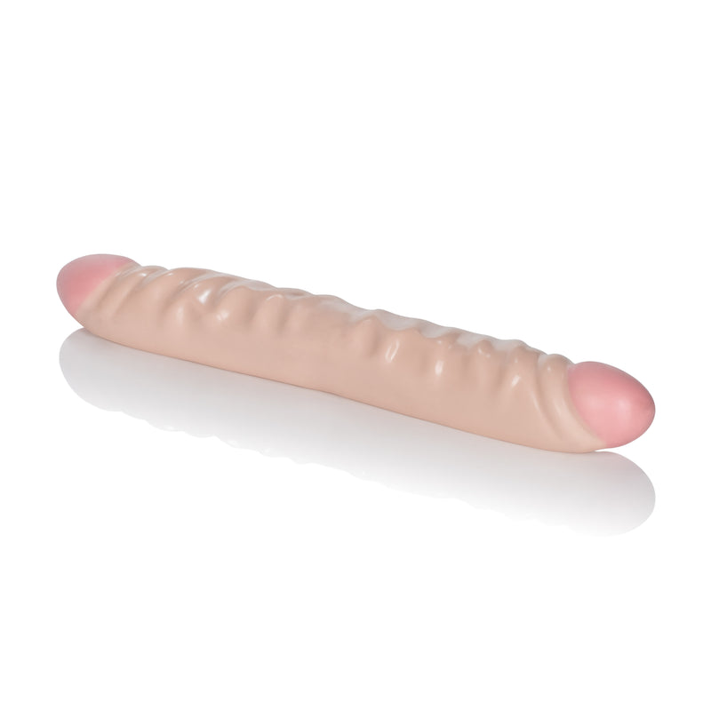 CalExotics Ivory Duo 12 Inches Veined Double Dong