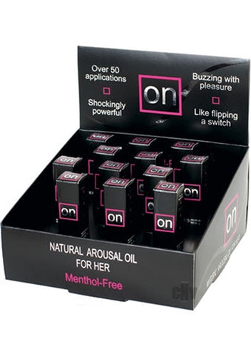 Sensuva On Natural Arousal Oil Original 12 Pieces Display - 0.17 Fl. Oz. Bottles