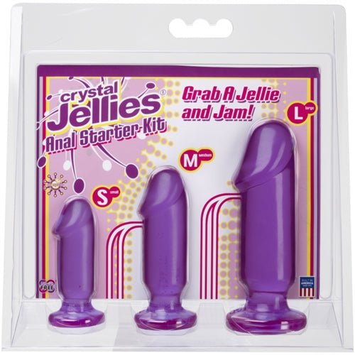 Doc Johnson Crystal Jellies Anal Starter Kit - Purple