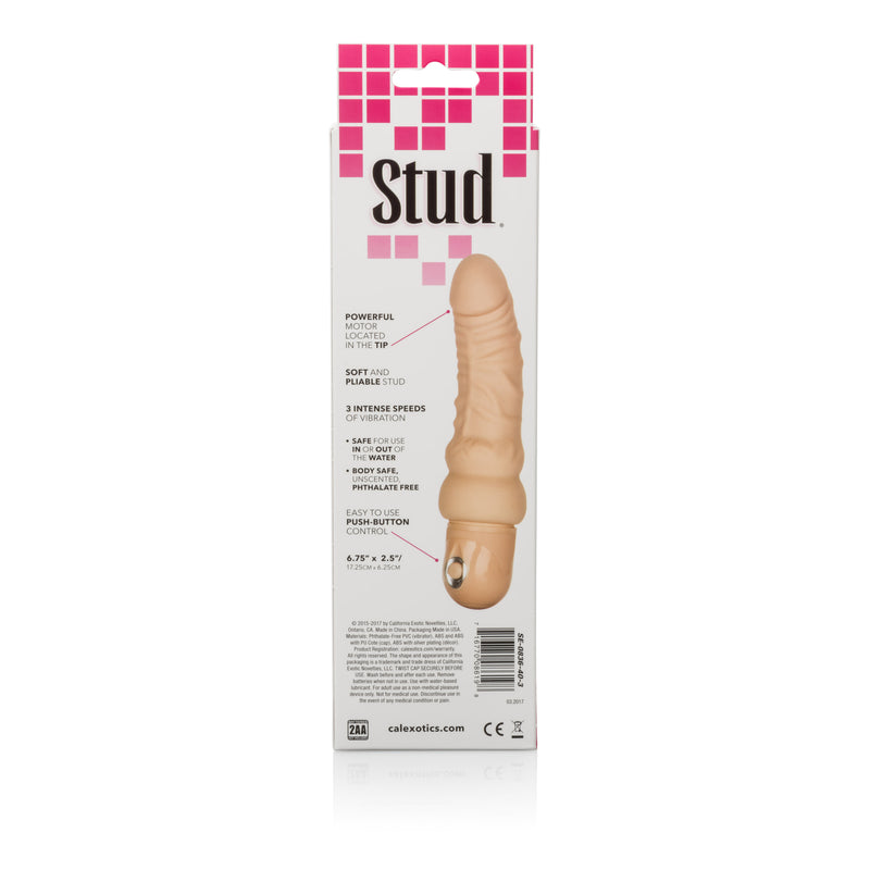 CalExotics Waterproof Power Stud - Curvy - Ivory