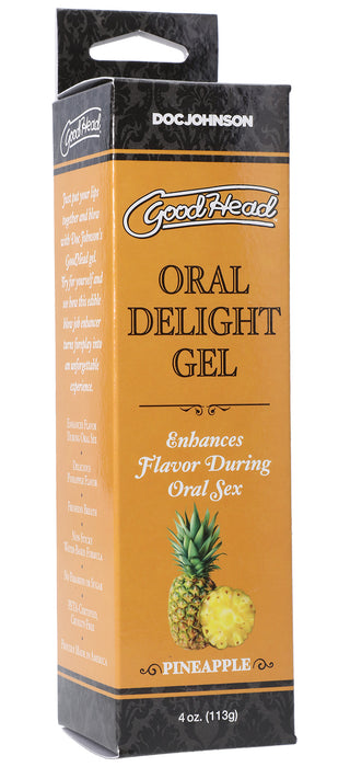 "Goodhead - Oral Delight Gel - Pineapple - 4 Oz. DJ1361-10-BX"