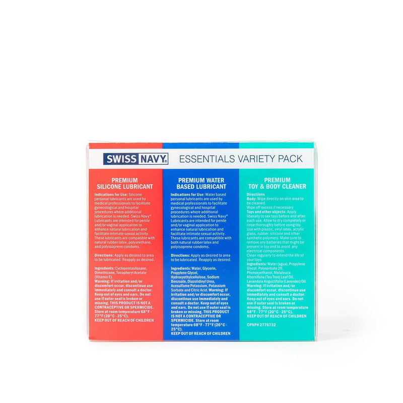 M.D. Science Lab Swiss Navy Essentials Variety Pack 3-1oz