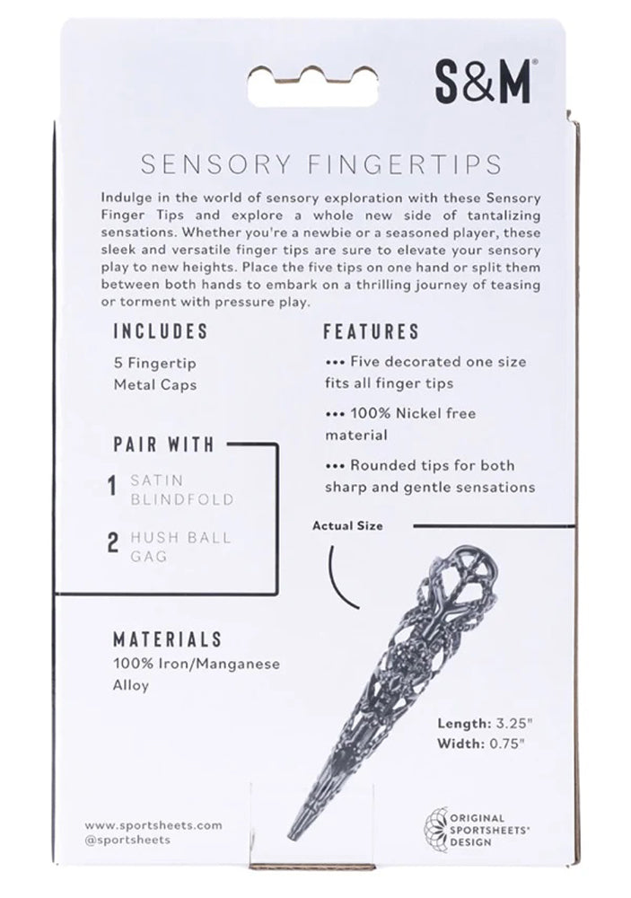Sportsheets Black Sensory Fingertips