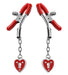 "Charmed Heart Padlock Nipple Clamps MS-AE203"