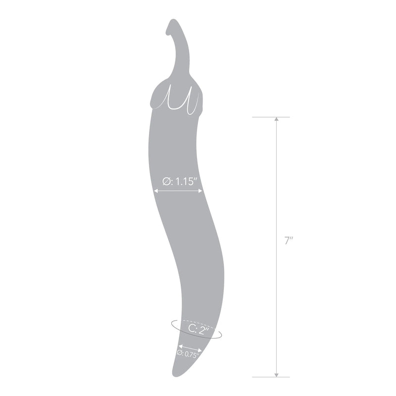 Electric Novelties Glas Naturals Chili Pepper Dildo