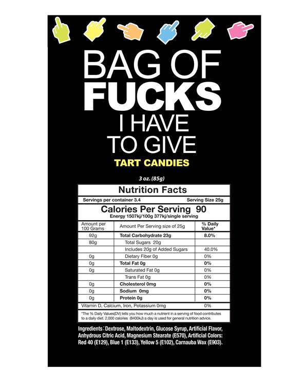 Little Genie Bag of Fucks I Have to Give Bag of 25 Count