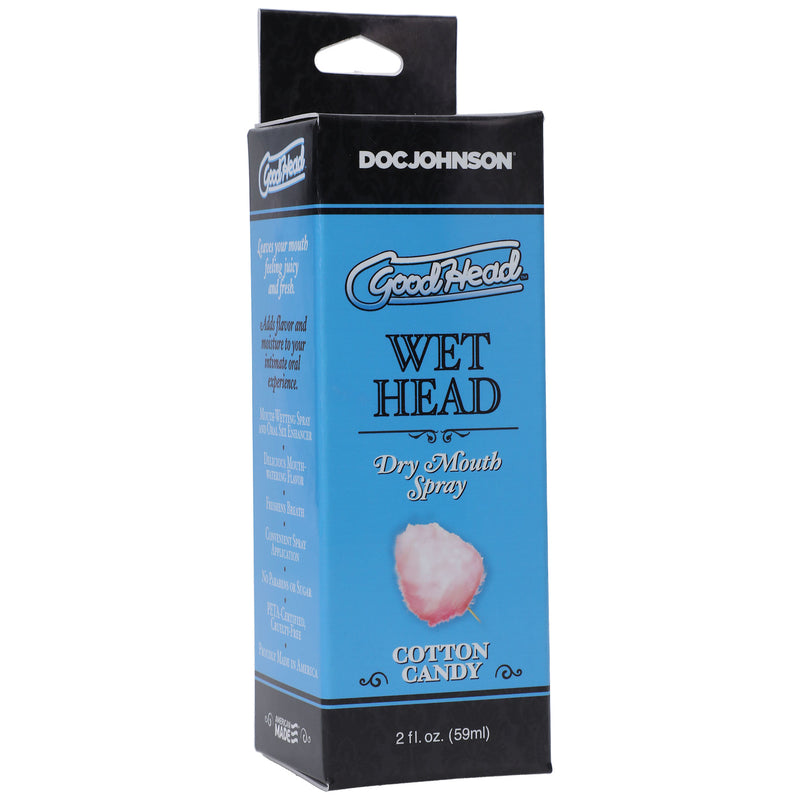 Doc Johnson Goodhead - Wet Head - Dry Mouth Spray - Cotton Candy - 2 Fl. Oz. (59ml)