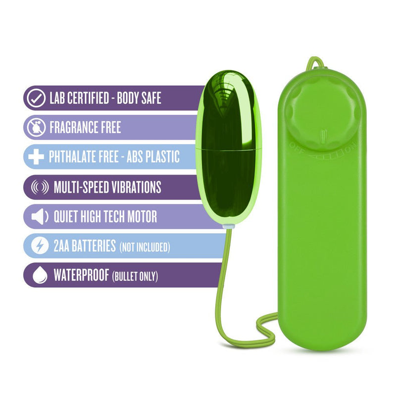 B Yours Power Bullet Lime 2.10-Inch Vibrating Bullet