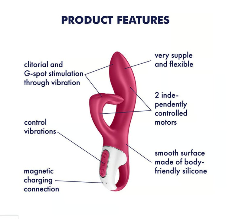 Satisfyer Satisfyer Embrace Me - Rabbit Vibrator - Berry