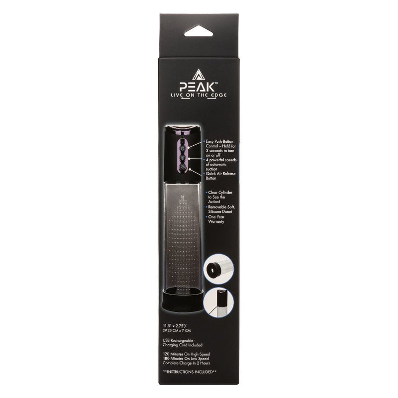 CalExotics Peak Rechargeable Pump - Black/clear