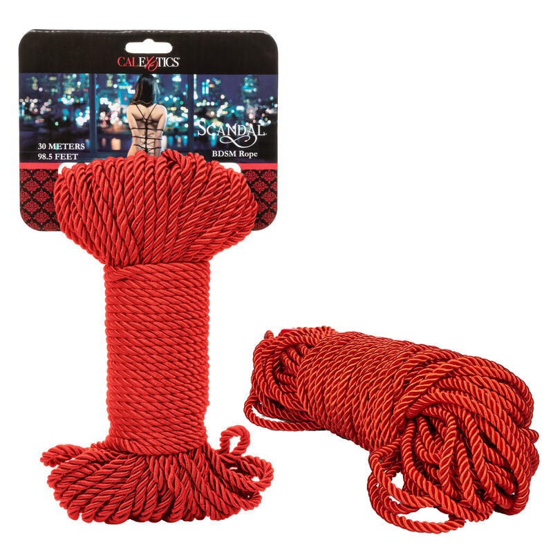CalExotics Scandal BDSM Rope 98.5ft/ 30m - Red