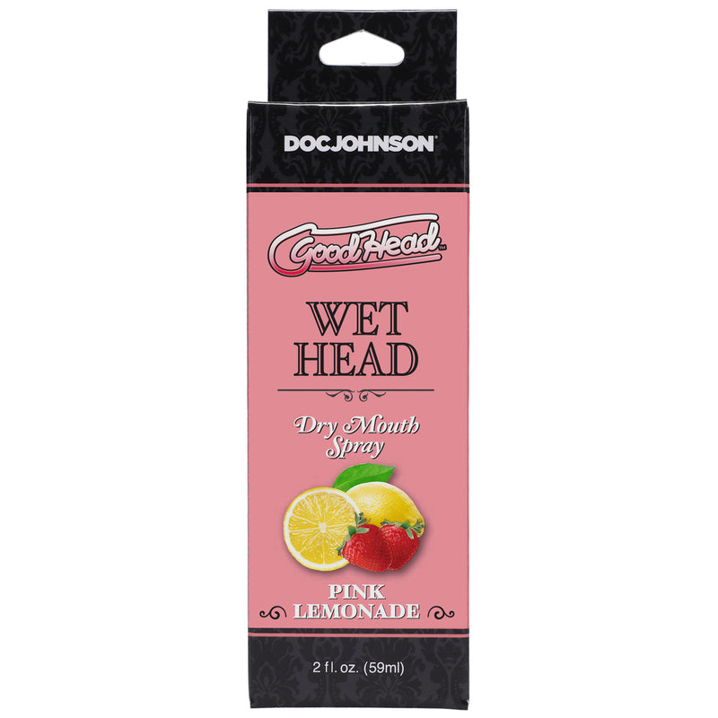 Doc Johnson Goodhead - Wet Head - Dry Mouth Spray - Pink Lemonade - 2 Fl. Oz. (59ml)