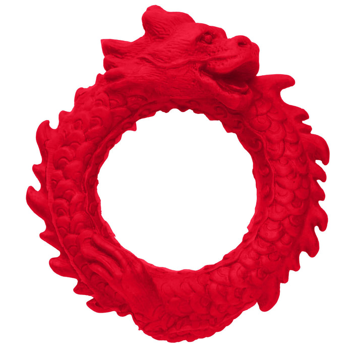 "Rise of the Dragon Silicone Cock Ring - Red CC-AH296"