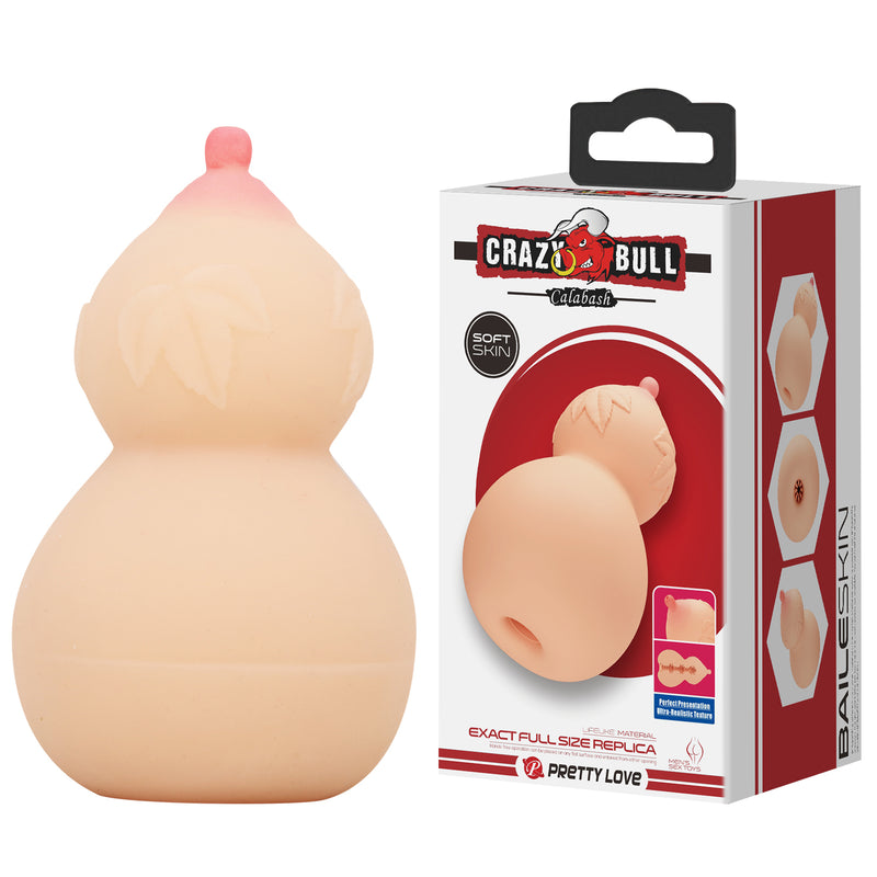Pretty Love Calabash Realistic Masturbator - Light - Stroker Masturbator - Realistic Pocket Pussy