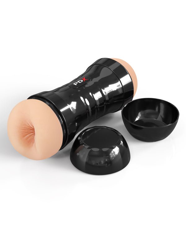 Pipedream PDX Extreme - Super Flip-a-Pussy Over - Light - Realistic Stroker Masturbator - Canister Masturbation Cup
