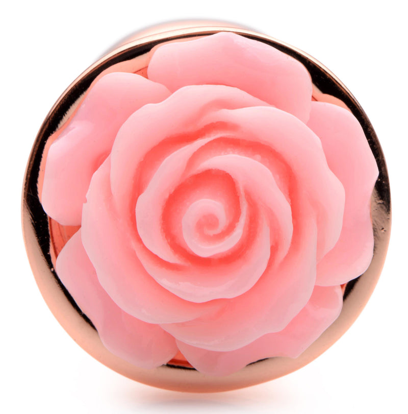 XR Brands Pink Rose Gold Anal Plug - Small