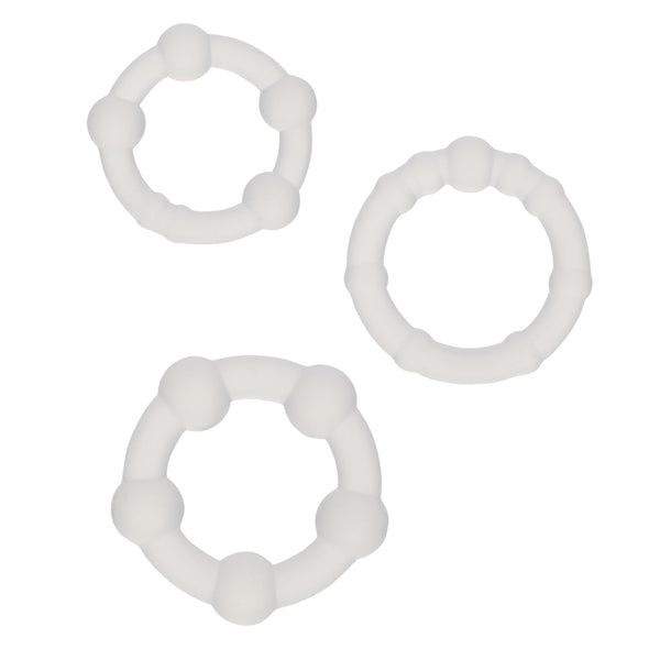 CalExotics Alpha Liquid Silicone Beaded Rings