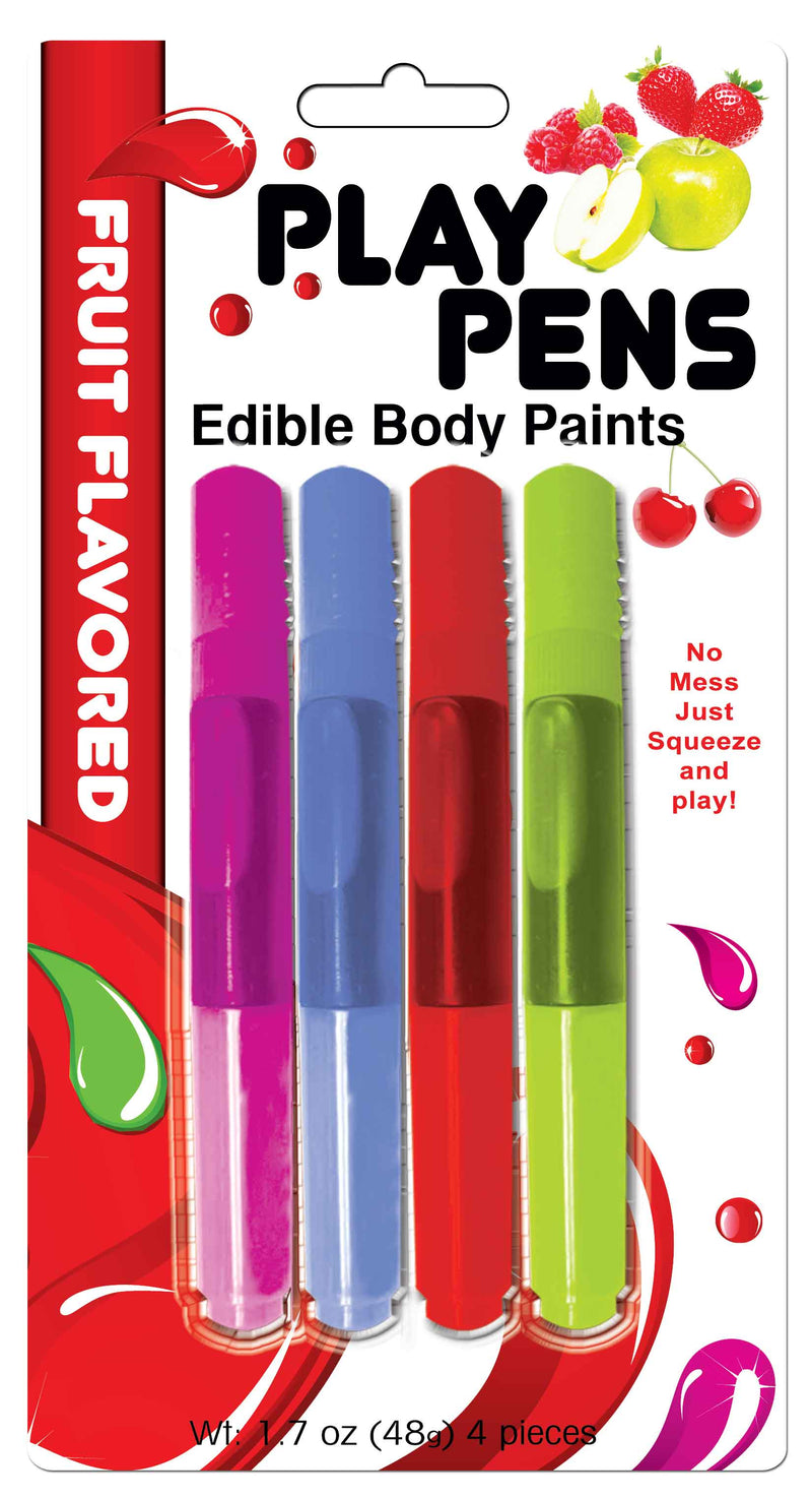 Hott Products Play Pen Edible Body Paint Brushes