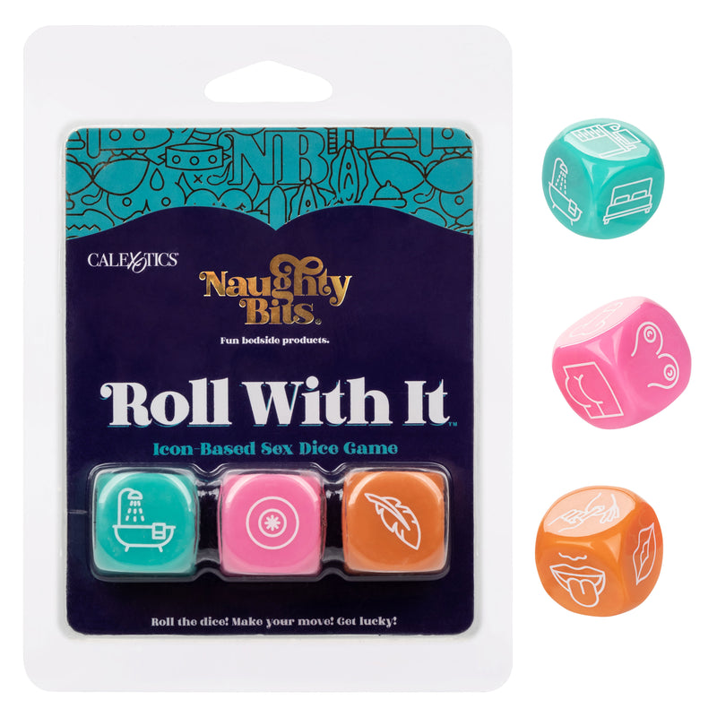 CalExotics Naughty Bits Roll With It Icon - Based Sex Dice Game