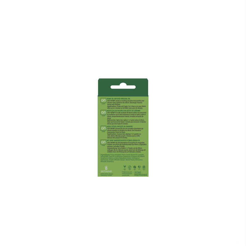 Sensuva On Hemp Infused Arousal Oil -Medium Box - 0.17 Fl. Oz.
