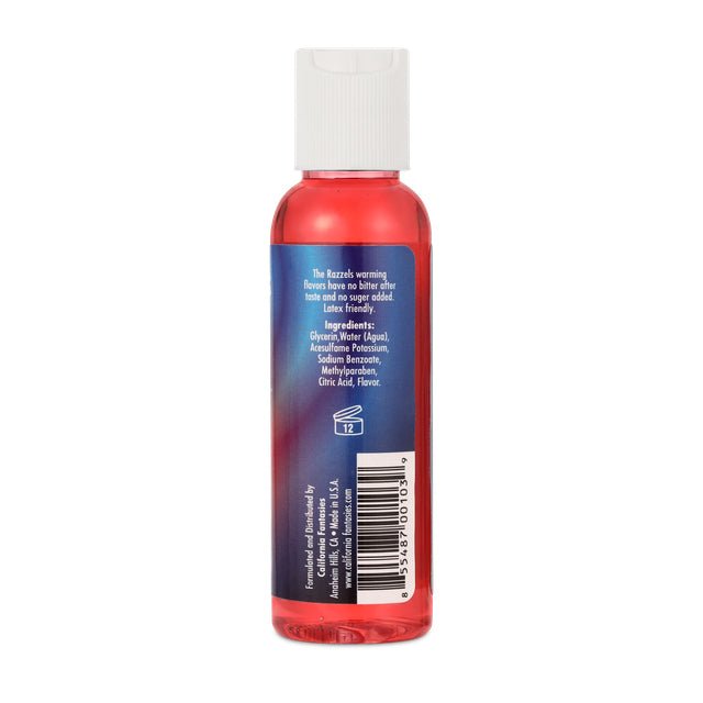 California Fantasies Razzels Warming Lubricant - Wild Watermelon - 4 Oz. Bottle