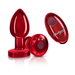 "Vibrating Red Metal Remote Plug - Medium VB-CC9143"