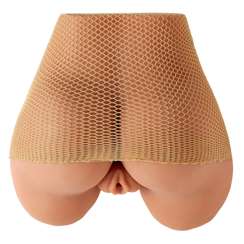 Cloud 9 Novelties Realistic Body Mold Stroker - Pleasure Pussy and Ass - Wide-Spread Legs - Tan - Stroker Masturbator - Realistic Body Part Stroker
