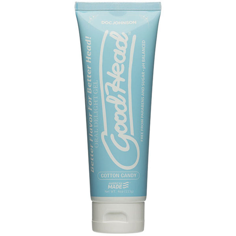 Doc Johnson Goodhead - Oral Delight Gel - 4 Oz Tube - Cotton Candy