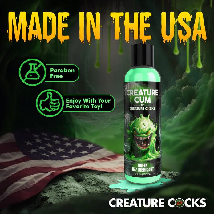 XR Brands Creature Cum Green Water-Based Lubricant 8oz