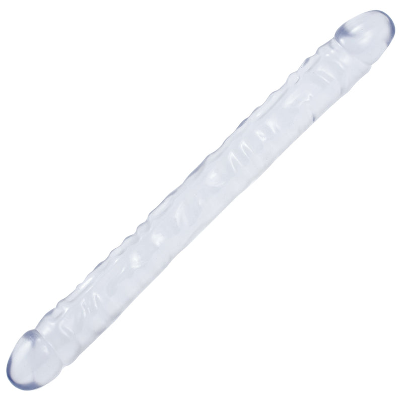 Doc Johnson Crystal Jellies 18 Inch Double Dong - Clear