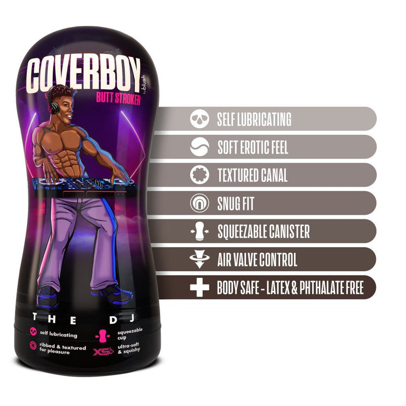 Coverboy The DJ Self Lubricating Realistic Brown Butt Stroker