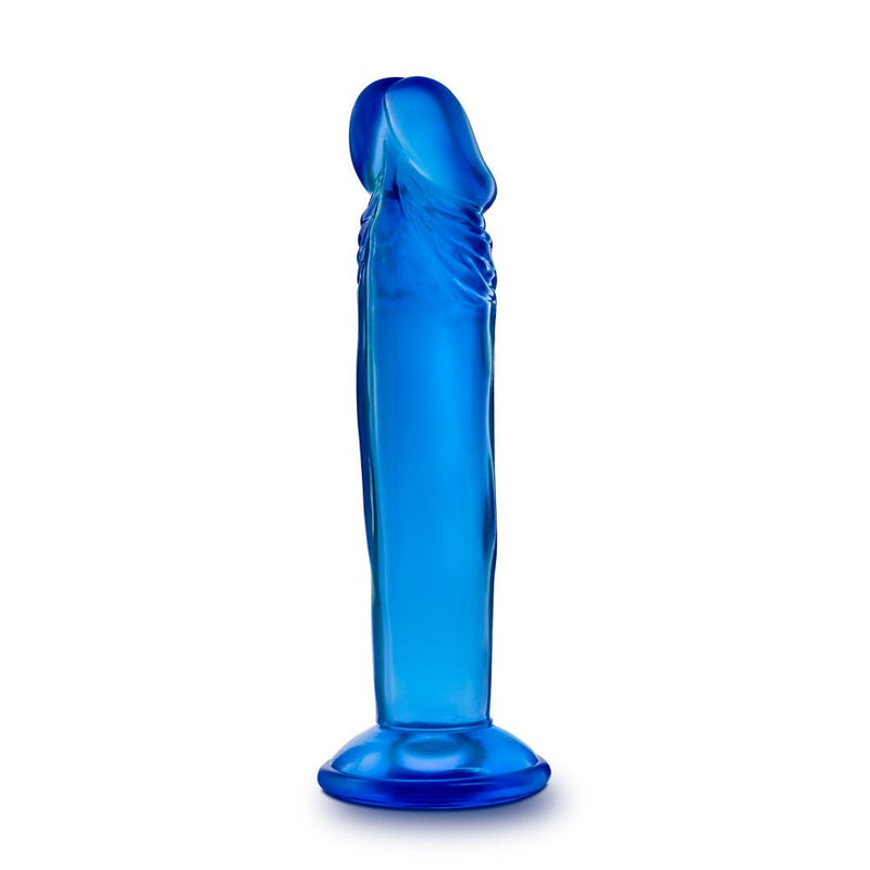 B Yours Sweet N' Small 6.5 Realistic Blue 6.5-Inch Long Dildo With Suction Cup Base