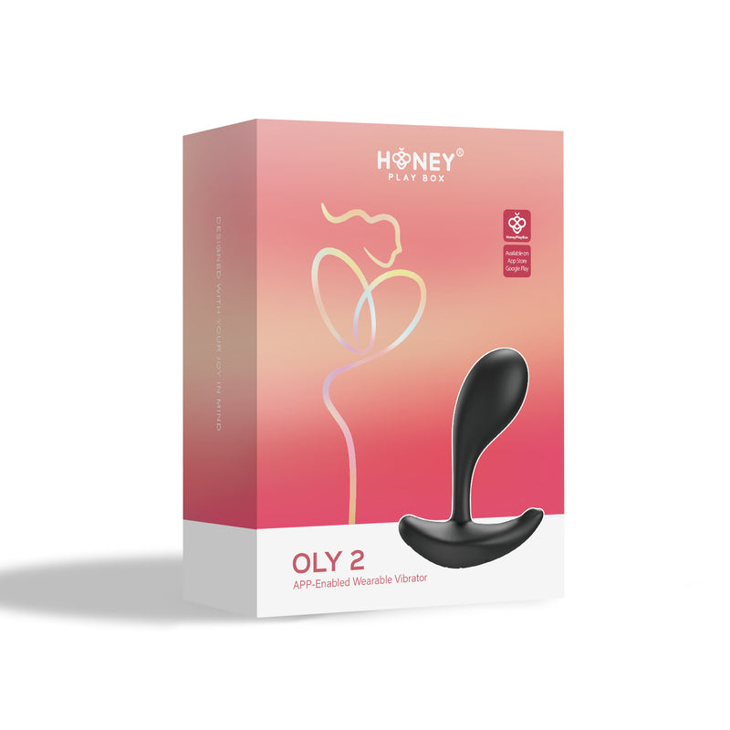 Honey Play Box Oly 2 App-Enabled Wearable Vibrator - Black