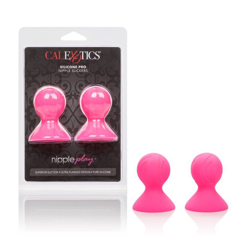 CalExotics Nipple Play Silicone Pro Nipple Suckers - Pink